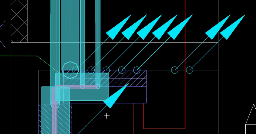 安装图纸中浅蓝色箭头代表的是什么意思 （一）